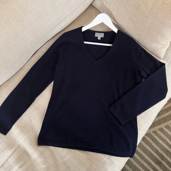 PURE COLLECTION CASHMERE V- NECK SWEATER - Picture 1 of 8